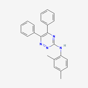 molecular formula C23H20N4 B5312583 N-(2,4-dimethylphenyl)-5,6-diphenyl-1,2,4-triazin-3-amine 