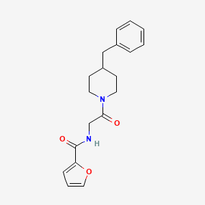 molecular formula C19H22N2O3 B5312697 N-[2-(4-benzyl-1-piperidinyl)-2-oxoethyl]-2-furamide 