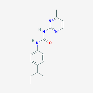 molecular formula C16H20N4O B5312710 N-[4-(SEC-BUTYL)PHENYL]-N'-(4-METHYL-2-PYRIMIDINYL)UREA 