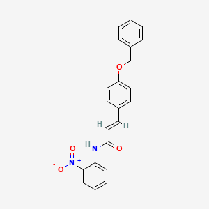 3-[4-(benzyloxy)phenyl]-N-(2-nitrophenyl)acrylamide