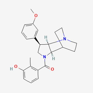 molecular formula C24H28N2O3 B5312846 3-{[(3R*,3aR*,7aR*)-3-(3-methoxyphenyl)hexahydro-4,7-ethanopyrrolo[3,2-b]pyridin-1(2H)-yl]carbonyl}-2-methylphenol 