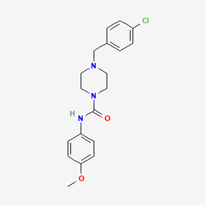 molecular formula C19H22ClN3O2 B5312930 4-(4-chlorobenzyl)-N-(4-methoxyphenyl)-1-piperazinecarboxamide 