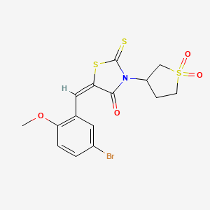 5-(5-bromo-2-methoxybenzylidene)-3-(1,1-dioxidotetrahydro-3-thienyl)-2-thioxo-1,3-thiazolidin-4-one