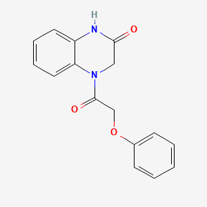 molecular formula C16H14N2O3 B5312959 4-(phenoxyacetyl)-3,4-dihydro-2(1H)-quinoxalinone 