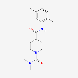 molecular formula C17H25N3O2 B5312963 N~4~-(2,5-dimethylphenyl)-N~1~,N~1~-dimethyl-1,4-piperidinedicarboxamide 