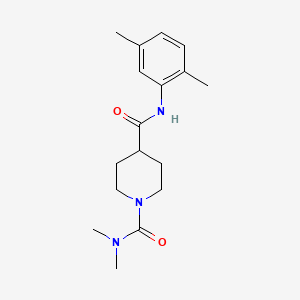 molecular formula C17H25N3O2 B5312963 N~4~-(2,5-dimethylphenyl)-N~1~,N~1~-dimethylpiperidine-1,4-dicarboxamide 