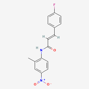 molecular formula C16H13FN2O3 B5312983 3-(4-fluorophenyl)-N-(2-methyl-4-nitrophenyl)acrylamide 