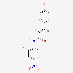 molecular formula C16H13FN2O3 B5312983 (2E)-3-(4-fluorophenyl)-N-(2-methyl-4-nitrophenyl)prop-2-enamide 