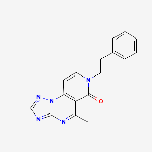 2,5-dimethyl-7-(2-phenylethyl)pyrido[3,4-e][1,2,4]triazolo[1,5-a]pyrimidin-6(7H)-one