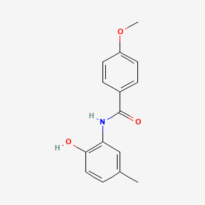 molecular formula C15H15NO3 B5313083 N-(2-hydroxy-5-methylphenyl)-4-methoxybenzamide 