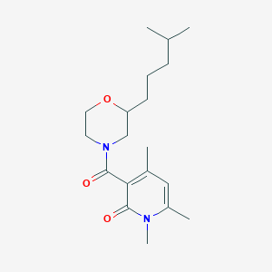 1,4,6-trimethyl-3-{[2-(4-methylpentyl)-4-morpholinyl]carbonyl}-2(1H)-pyridinone