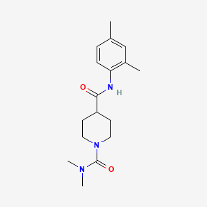 molecular formula C17H25N3O2 B5313152 N~4~-(2,4-dimethylphenyl)-N~1~,N~1~-dimethyl-1,4-piperidinedicarboxamide 