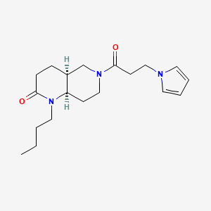 (4aS*,8aR*)-1-butyl-6-[3-(1H-pyrrol-1-yl)propanoyl]octahydro-1,6-naphthyridin-2(1H)-one