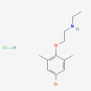 molecular formula C12H19BrClNO B5313255 2-(4-bromo-2,6-dimethylphenoxy)-N-ethylethanamine;hydrochloride 