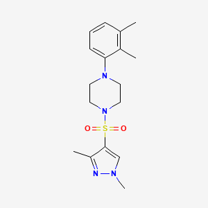 molecular formula C17H24N4O2S B5313296 1-[(1,3-DIMETHYL-1H-PYRAZOL-4-YL)SULFONYL]-4-(2,3-DIMETHYLPHENYL)PIPERAZINE 