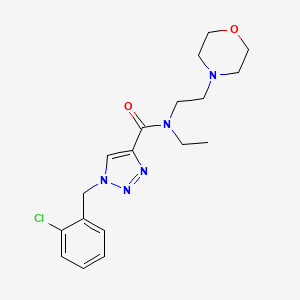 1-(2-chlorobenzyl)-N-ethyl-N-[2-(4-morpholinyl)ethyl]-1H-1,2,3-triazole-4-carboxamide