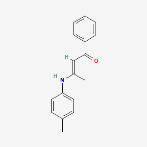 molecular formula C17H17NO B5313376 3-[(4-methylphenyl)amino]-1-phenyl-2-buten-1-one 