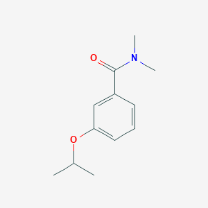 molecular formula C12H17NO2 B5313383 3-isopropoxy-N,N-dimethylbenzamide 