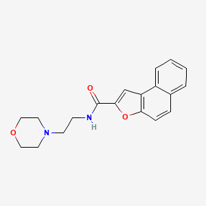 molecular formula C19H20N2O3 B5313428 N-[2-(4-morpholinyl)ethyl]naphtho[2,1-b]furan-2-carboxamide 