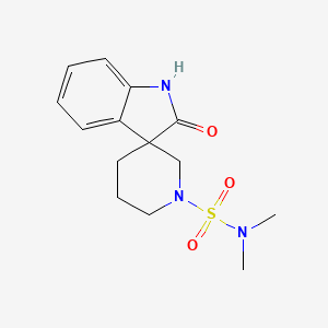 molecular formula C14H19N3O3S B5313463 N,N-dimethyl-2-oxo-1,2-dihydro-1'H-spiro[indole-3,3'-piperidine]-1'-sulfonamide 