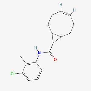 molecular formula C17H20ClNO B5313470 N-(3-chloro-2-methylphenyl)bicyclo[6.1.0]non-4-ene-9-carboxamide 