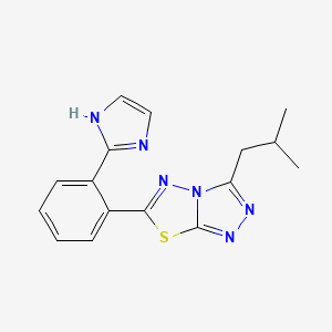 6-[2-(1H-imidazol-2-yl)phenyl]-3-isobutyl[1,2,4]triazolo[3,4-b][1,3,4]thiadiazole