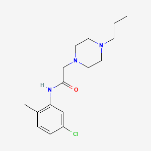 molecular formula C16H24ClN3O B5313504 N-(5-chloro-2-methylphenyl)-2-(4-propyl-1-piperazinyl)acetamide 