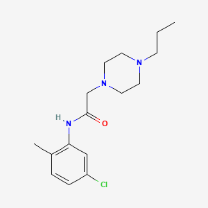 molecular formula C16H24ClN3O B5313504 N-(5-chloro-2-methylphenyl)-2-(4-propylpiperazin-1-yl)acetamide 