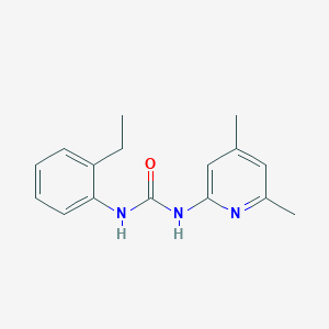 molecular formula C16H19N3O B5313521 N-(4,6-dimethyl-2-pyridinyl)-N'-(2-ethylphenyl)urea 