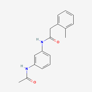 molecular formula C17H18N2O2 B5313594 N-[3-(acetylamino)phenyl]-2-(2-methylphenyl)acetamide 