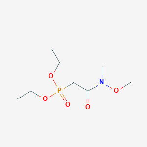 molecular formula C8H18NO5P B053136 2-diethoxyphosphoryl-N-methoxy-N-methylacetamide CAS No. 124931-12-0