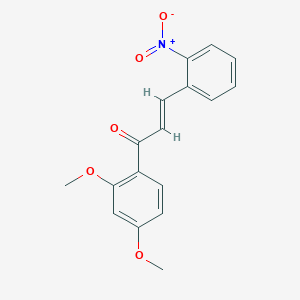 molecular formula C17H15NO5 B5313745 1-(2,4-dimethoxyphenyl)-3-(2-nitrophenyl)-2-propen-1-one 