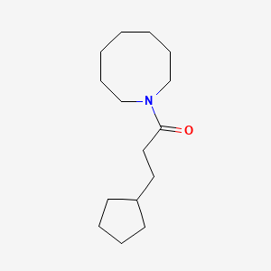 molecular formula C15H27NO B5313815 1-(3-cyclopentylpropanoyl)azocane 