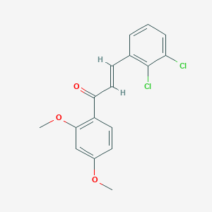 molecular formula C17H14Cl2O3 B5313822 3-(2,3-dichlorophenyl)-1-(2,4-dimethoxyphenyl)-2-propen-1-one 