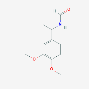 molecular formula C11H15NO3 B5313854 [1-(3,4-dimethoxyphenyl)ethyl]formamide 