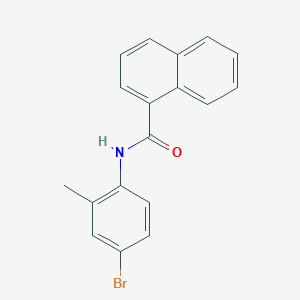 molecular formula C18H14BrNO B5313931 N-(4-bromo-2-methylphenyl)-1-naphthamide 
