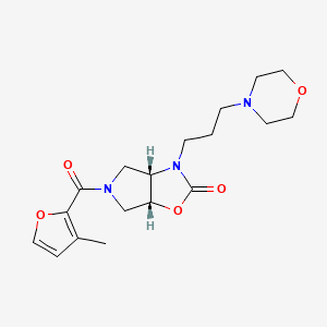 (3aS*,6aR*)-5-(3-methyl-2-furoyl)-3-(3-morpholin-4-ylpropyl)hexahydro-2H-pyrrolo[3,4-d][1,3]oxazol-2-one