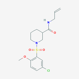 molecular formula C16H21ClN2O4S B5314114 N-allyl-1-[(5-chloro-2-methoxyphenyl)sulfonyl]-3-piperidinecarboxamide 