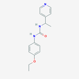 molecular formula C16H19N3O2 B5314121 N-(4-ethoxyphenyl)-N'-[1-(4-pyridinyl)ethyl]urea 