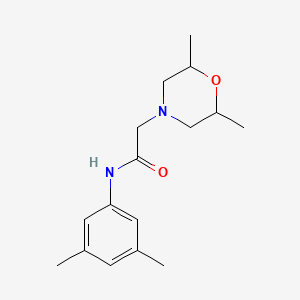 molecular formula C16H24N2O2 B5314128 2-(2,6-dimethyl-4-morpholinyl)-N-(3,5-dimethylphenyl)acetamide 