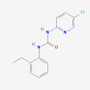 molecular formula C14H14ClN3O B5314175 N-(5-chloro-2-pyridinyl)-N'-(2-ethylphenyl)urea 