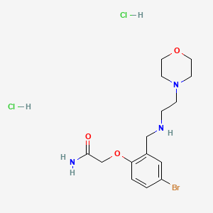 molecular formula C15H24BrCl2N3O3 B5314221 2-[4-bromo-2-({[2-(4-morpholinyl)ethyl]amino}methyl)phenoxy]acetamide dihydrochloride 