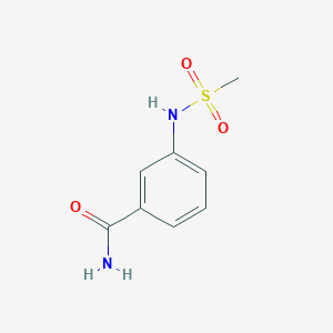 molecular formula C8H10N2O3S B5314226 3-[(methylsulfonyl)amino]benzamide 