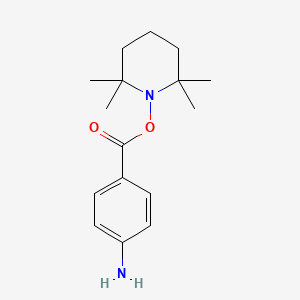 molecular formula C16H24N2O2 B5314299 (4-{[(2,2,6,6-tetramethyl-1-piperidinyl)oxy]carbonyl}phenyl)amine 