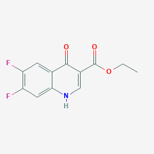 molecular formula C12H9F2NO3 B053143 Ethyl 6,7-difluoro-4-oxo-1,4-dihydroquinoline-3-carboxylate CAS No. 121873-01-6
