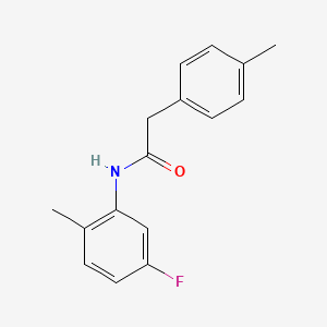 molecular formula C16H16FNO B5314332 N-(5-fluoro-2-methylphenyl)-2-(4-methylphenyl)acetamide 