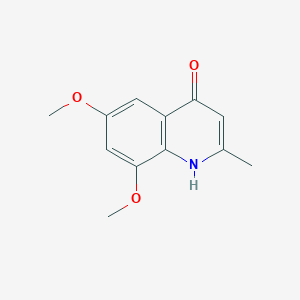 molecular formula C12H13NO3 B5314348 6,8-dimethoxy-2-methylquinolin-4-ol 