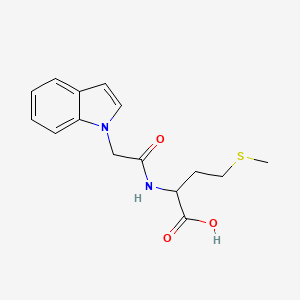 molecular formula C15H18N2O3S B5314374 N-(1H-indol-1-ylacetyl)methionine 