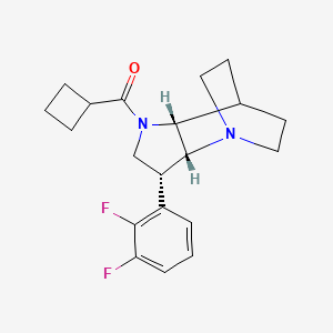 molecular formula C20H24F2N2O B5314375 (3R*,3aR*,7aR*)-1-(cyclobutylcarbonyl)-3-(2,3-difluorophenyl)octahydro-4,7-ethanopyrrolo[3,2-b]pyridine 