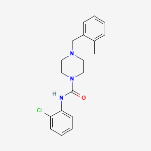 molecular formula C19H22ClN3O B5314383 N-(2-chlorophenyl)-4-(2-methylbenzyl)-1-piperazinecarboxamide 